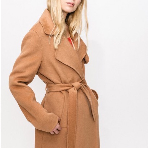 French brand Sinequanone Gray Trench Coat Sz S - Picture 6 of 8